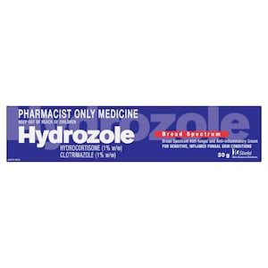 Hydrozole Clotrimazole (1%) Hydrocortisone (1%) Cream 30g