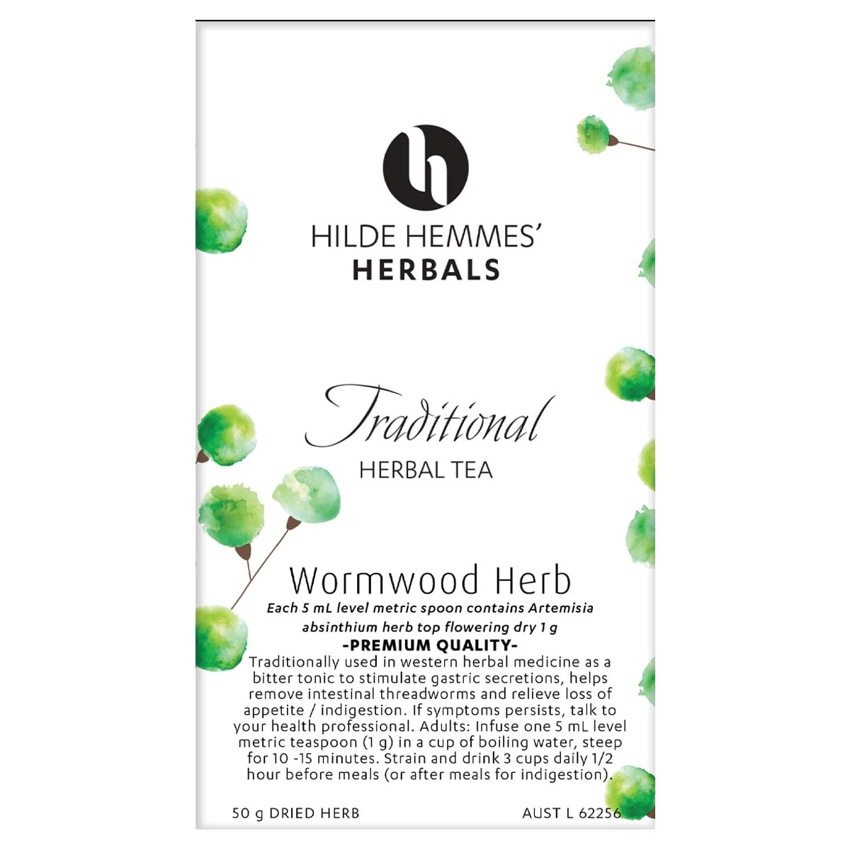 Hilde Hemmes Herbals Wormwood Herb Tea 50g