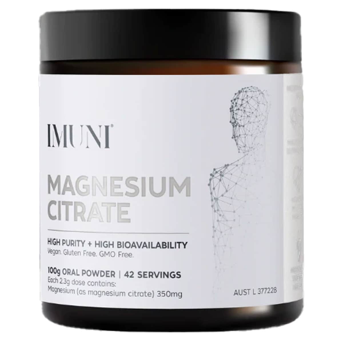 IMUNI Magnesium Citrate Powder 100g Australia