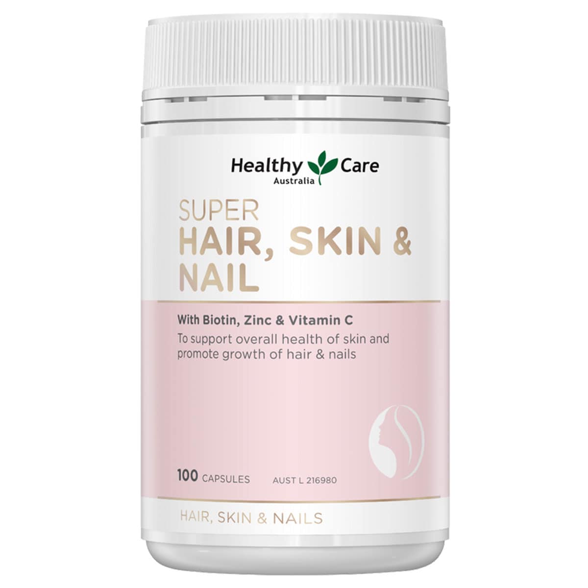 Healthy Care Super Hair Skin & Nails 100 Capsules
