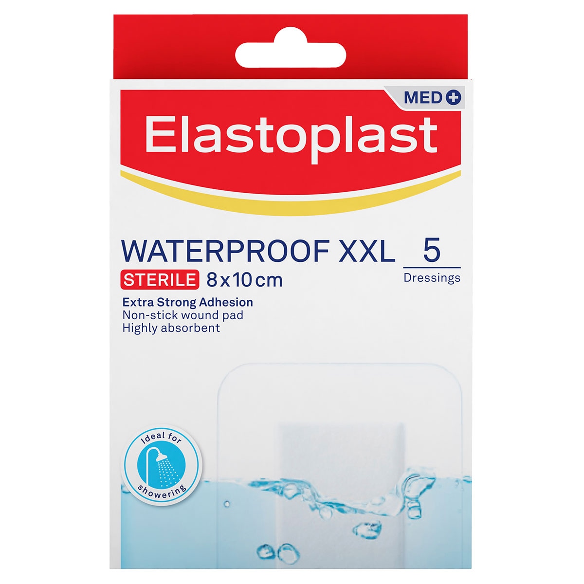 Elastoplast Aqua Protect Dressing XXL 8cm x 10cm 5 Pack