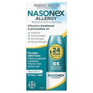 Nasonex Allergy Non-Drowsy 24 Hour Nasal Spray 65 Metered Sprays