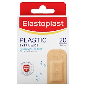 Elastoplast Plastic Extra Wide Plasters 20 Pack
