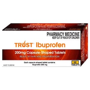 Trust Ibuprofen (200mg) Pain & Inflammation Relief 96 Tablets