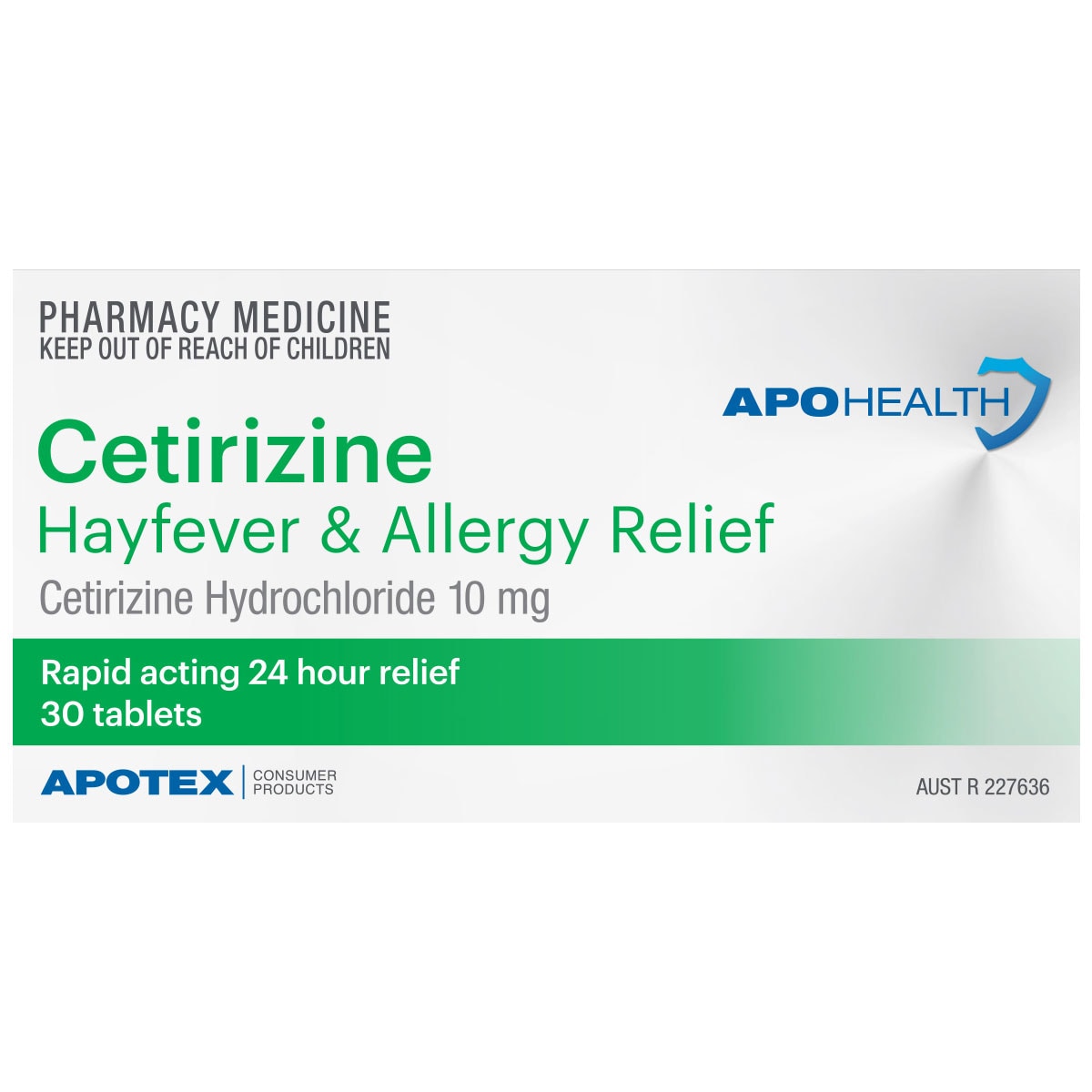 APOHEALTH Cetirizine Hayfever & Allergy Relief 30 Tablets
