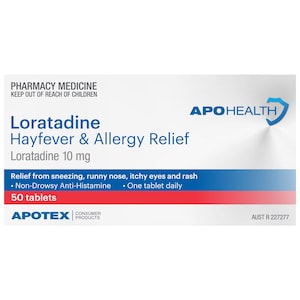 APOHEALTH Loratadine Hayfever & Allergy Relief 50 Tablets