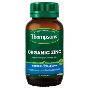Thompsons Organic Zinc 180 Tablets