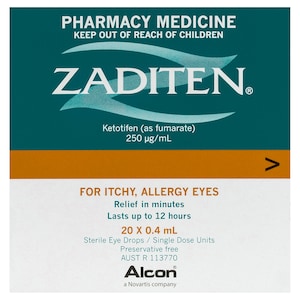 Zaditen Allergy Eye Drops 20 x 0.4ml Vials