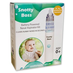 Snotty Boss Battery Operated Nasal Aspirator Kit