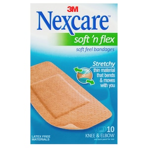 Nexcare Soft 'n Flex Strips Large 10 Pack