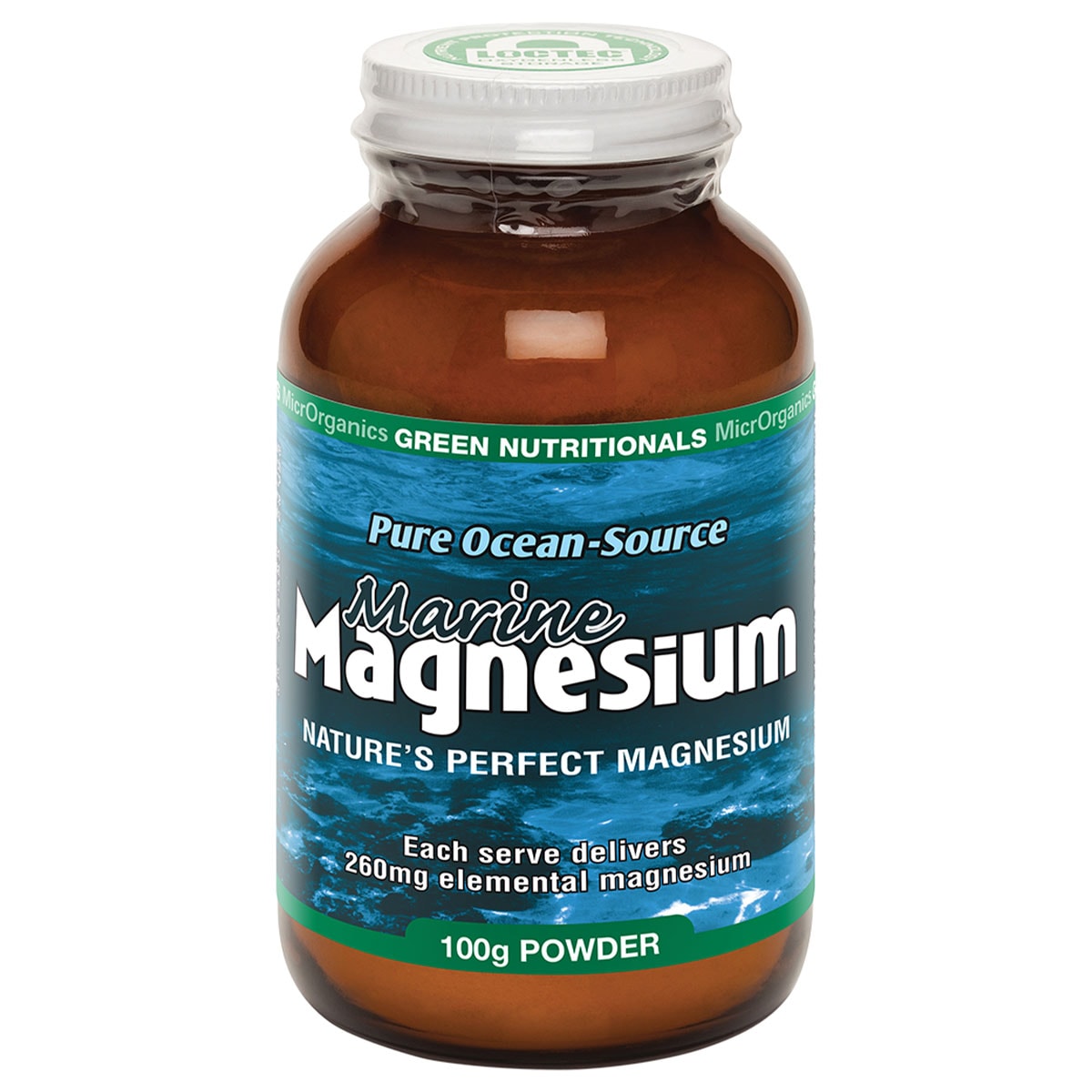 Green Nutritionals Marine Magnesium Powder 100g Australia