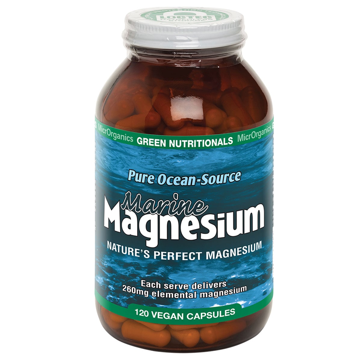 Green Nutritionals Marine Magnesium 120 Vege Caps Australia