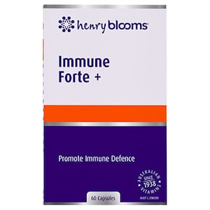 Henry Blooms Immune Forte + 60 Vege Capsules
