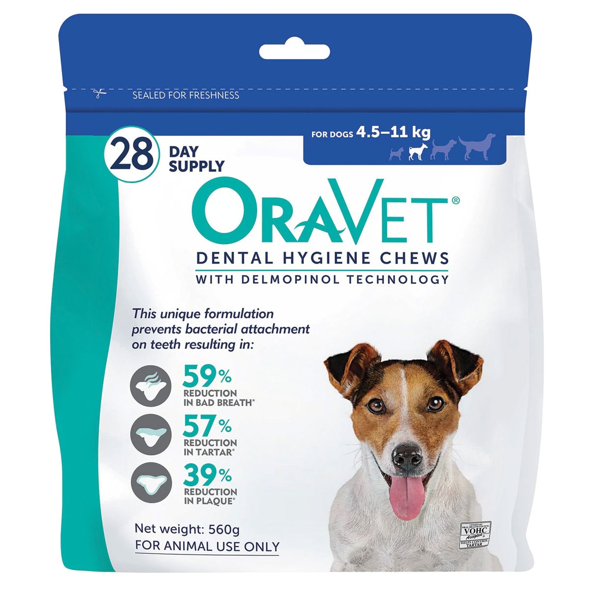 OraVet Dental Hygiene Chews for Small Dogs 28 Day Supply