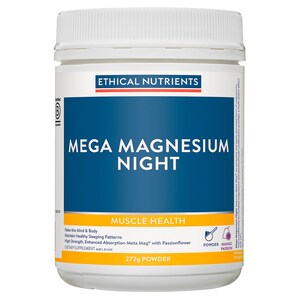 Ethical Nutrients Mega Magnesium Night Mango Passion 272g Powder