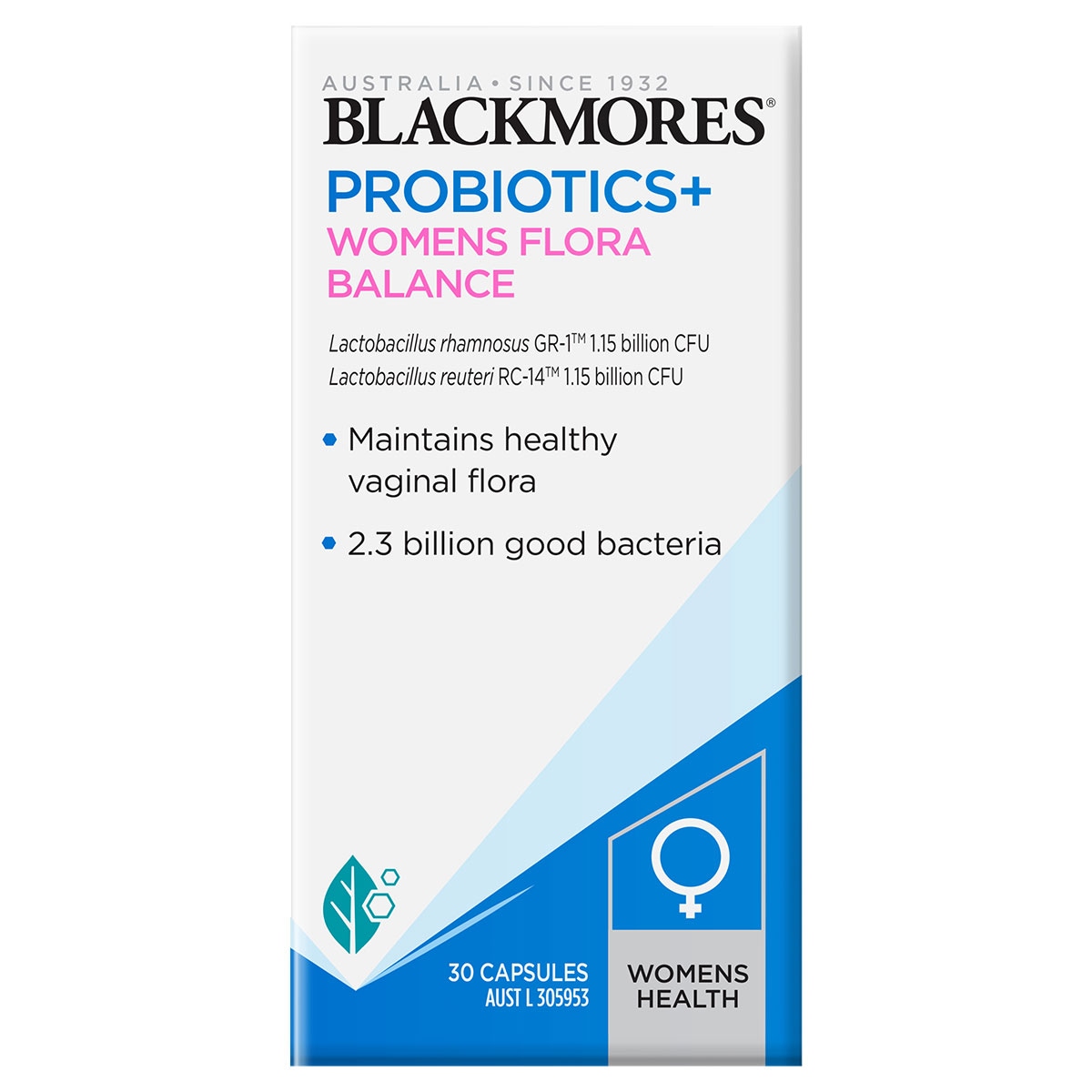 Blackmores Probiotics + Womens Flora Balance 30 Capsules