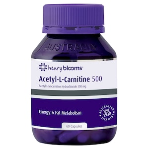 Henry Blooms Acetyl L-Carnitine 500 60 Capsules