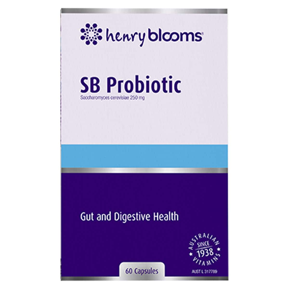 Henry Blooms SB Probiotic Gut & Digestive Health 60 Capsules Australia