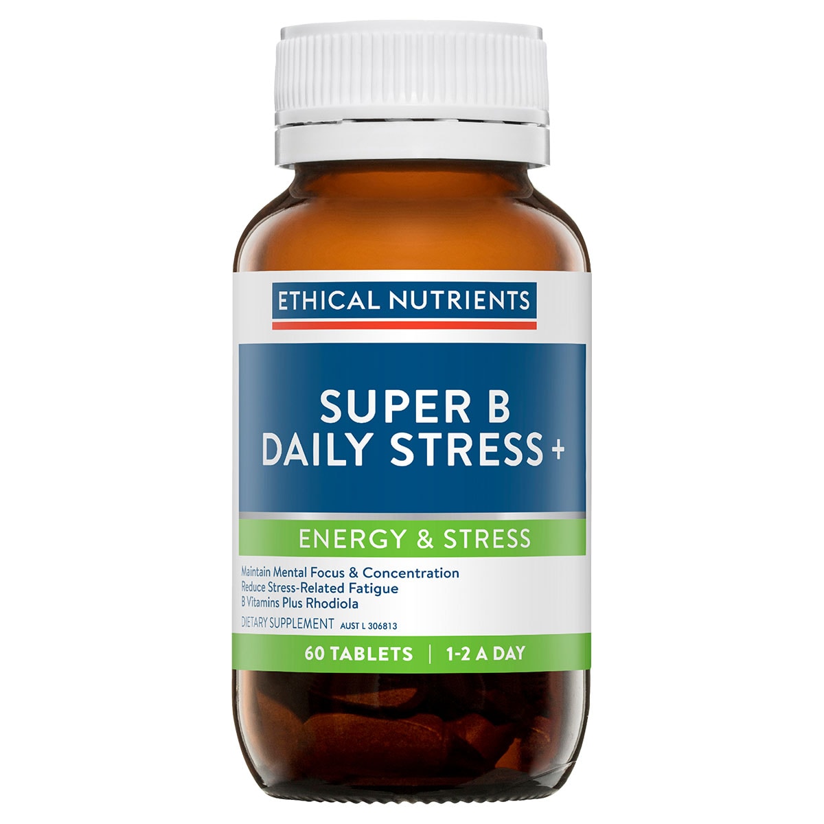 Ethical Nutrients Super B Daily Stress+ 60 Tablets Australia