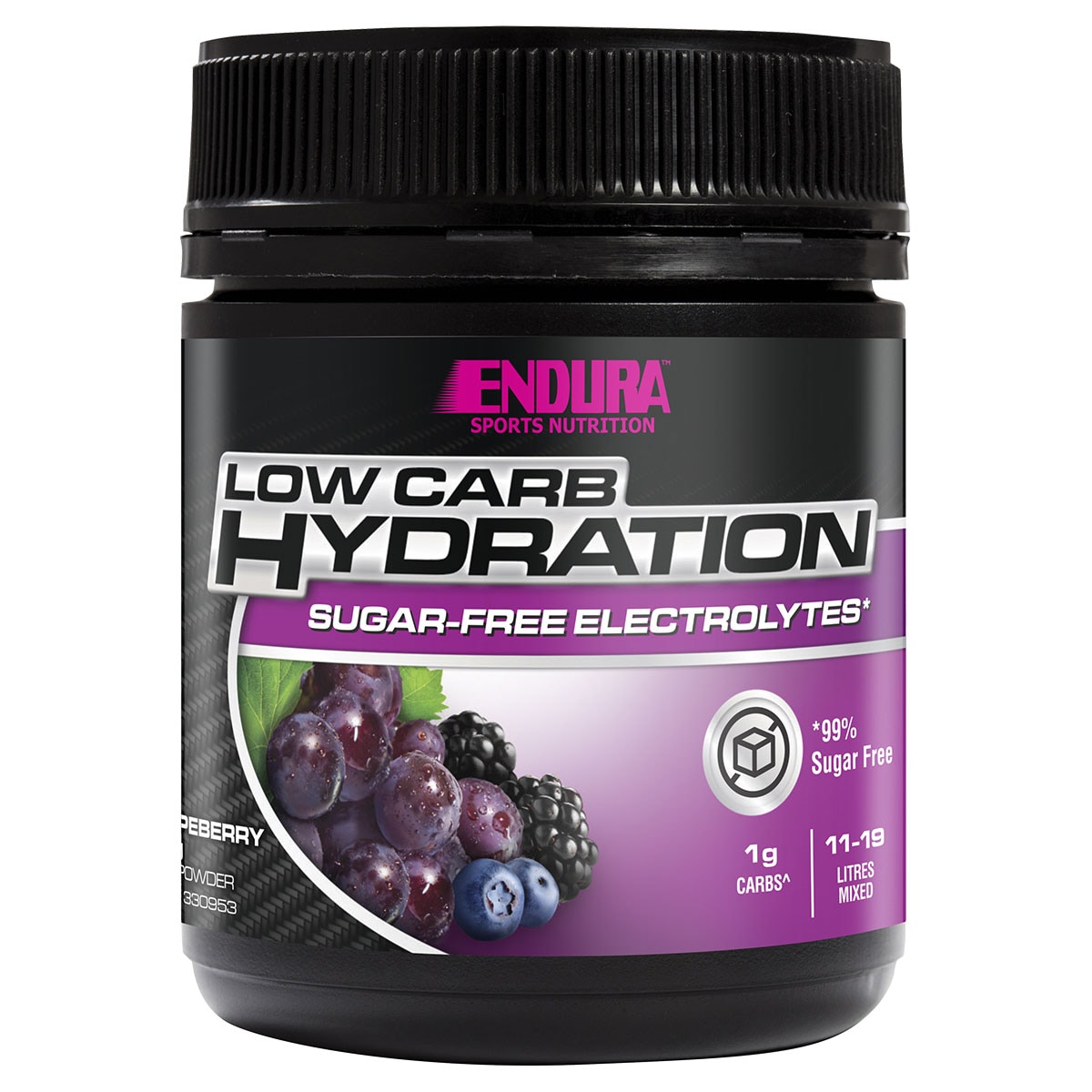 Endura Rehydration Low Carb Fuel Grapeberry 128g