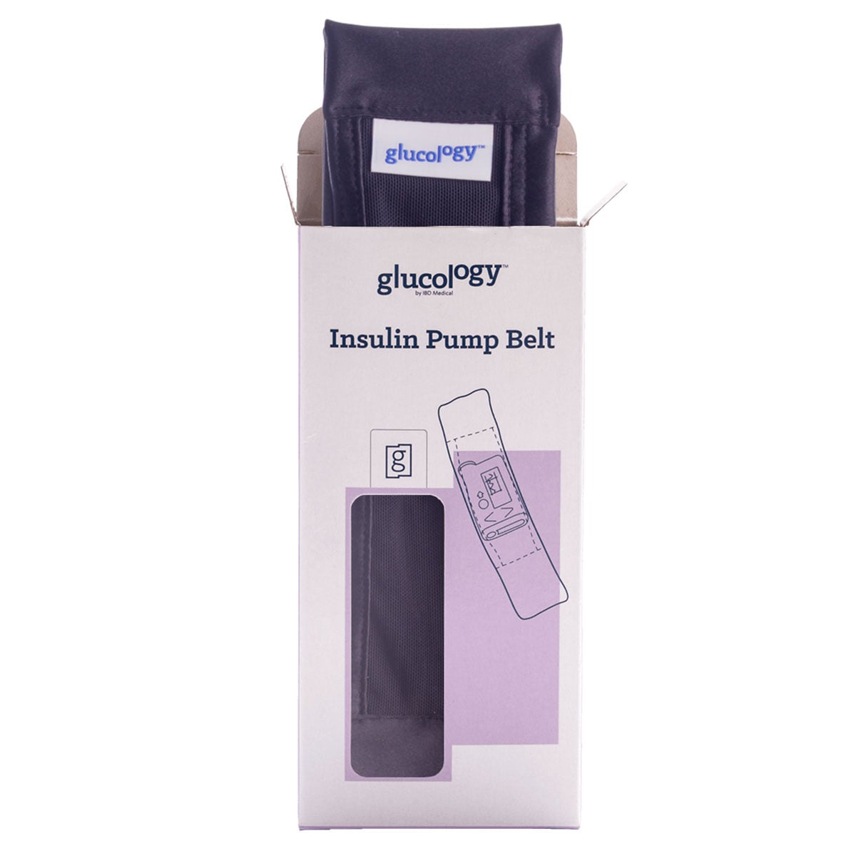 Glucology Insulin Pump Belt Extra Large Black