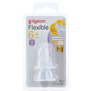 Pigeon Flexible Peristaltic Teat (Y) 2 Pack