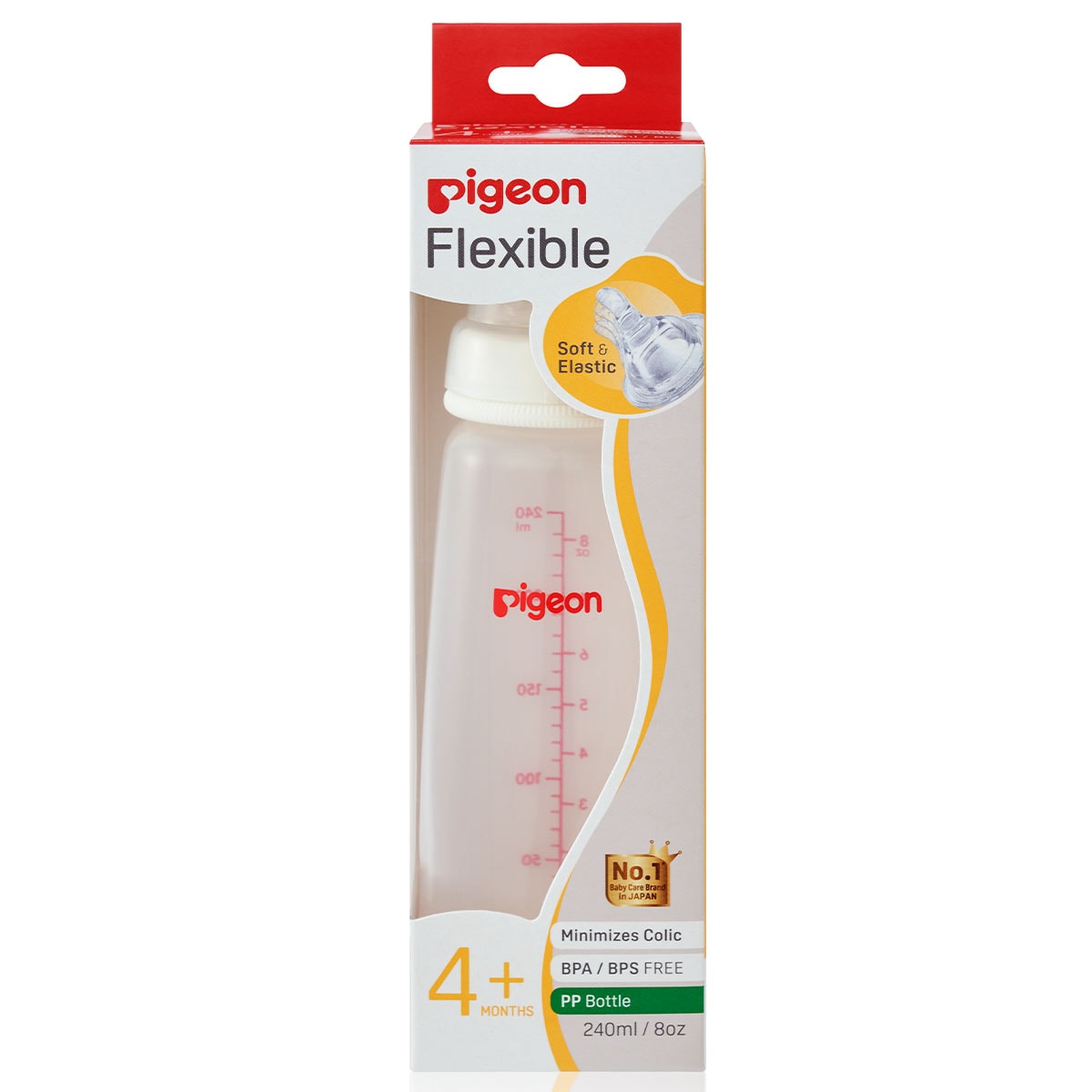 Pigeon Flexible PP Baby Bottle 240ml