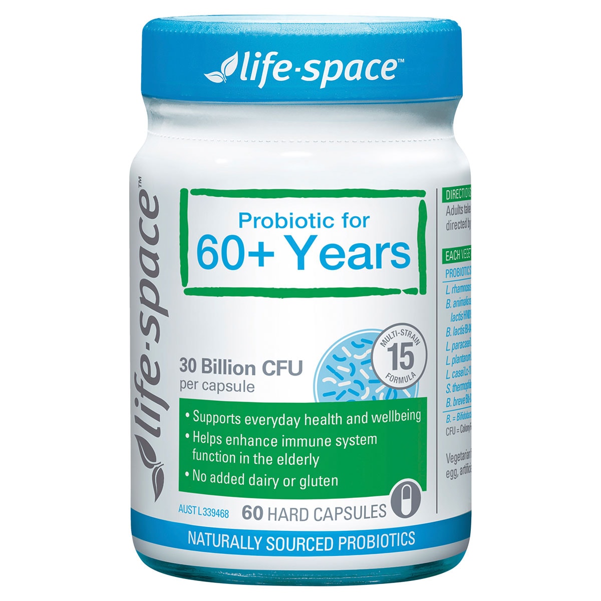 Life-Space Probiotic for 60+ Years 60 Capsules Australia