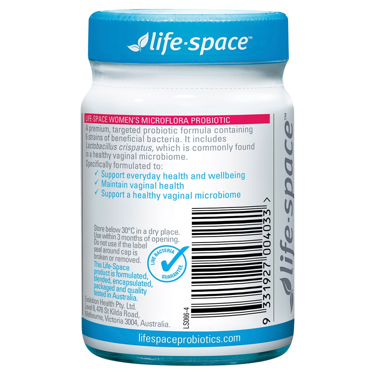 Life Space Womens Microflora Probiotic 60 Capsules