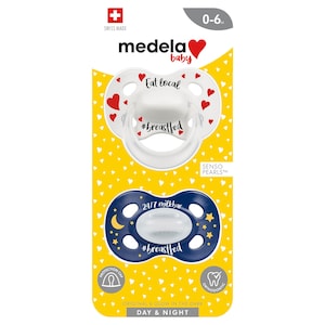 Medela Day & Night Soother Duo Unisex 0-6 Months