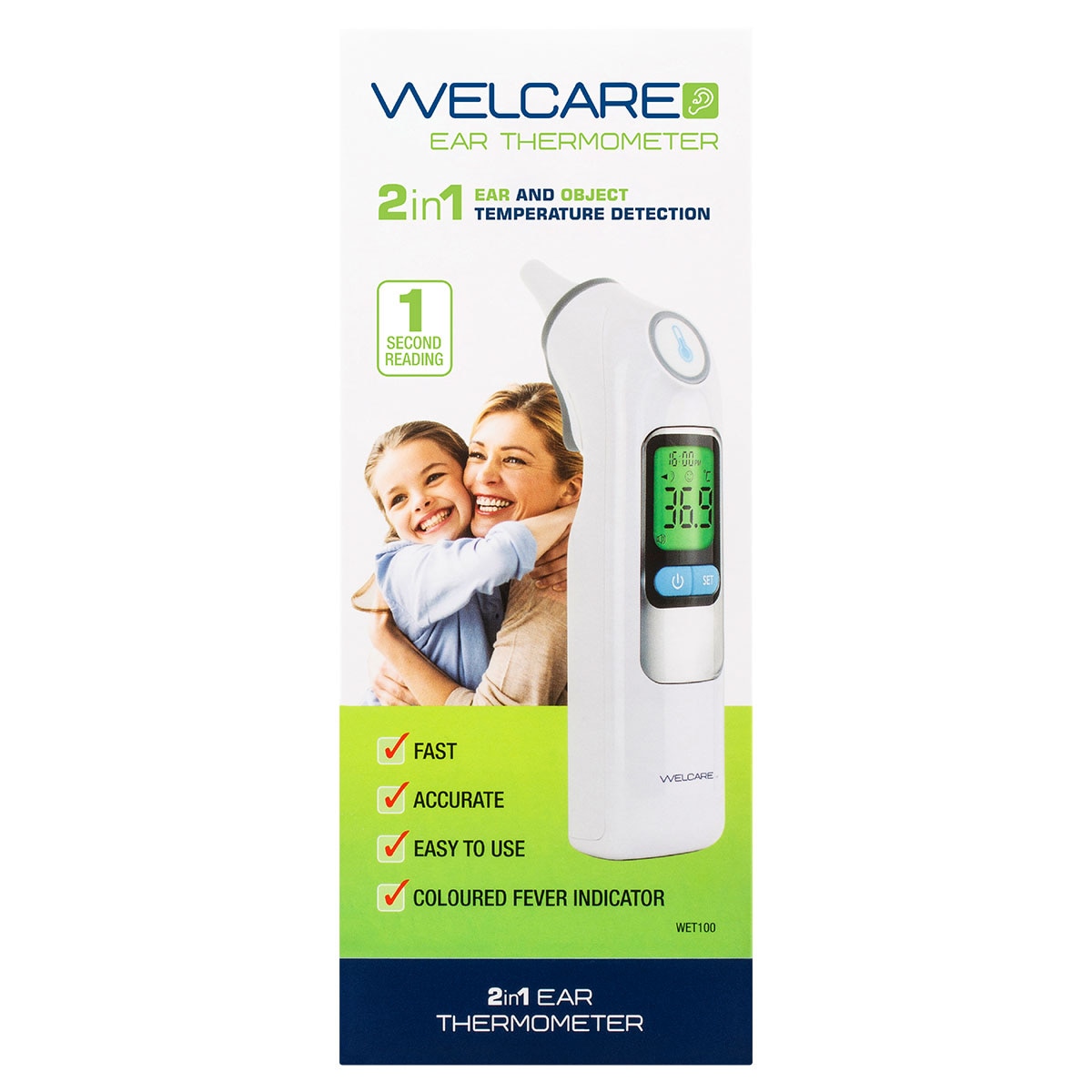 Welcare 2 in 1 Ear Thermometer