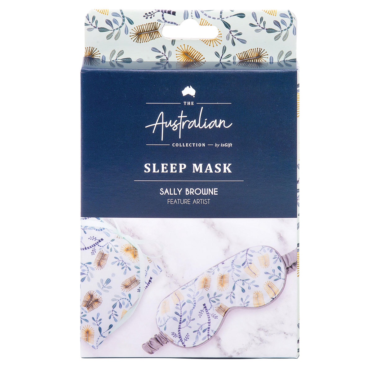 The Australian Collection Satin Sleep Mask Botanical Assorted Colours