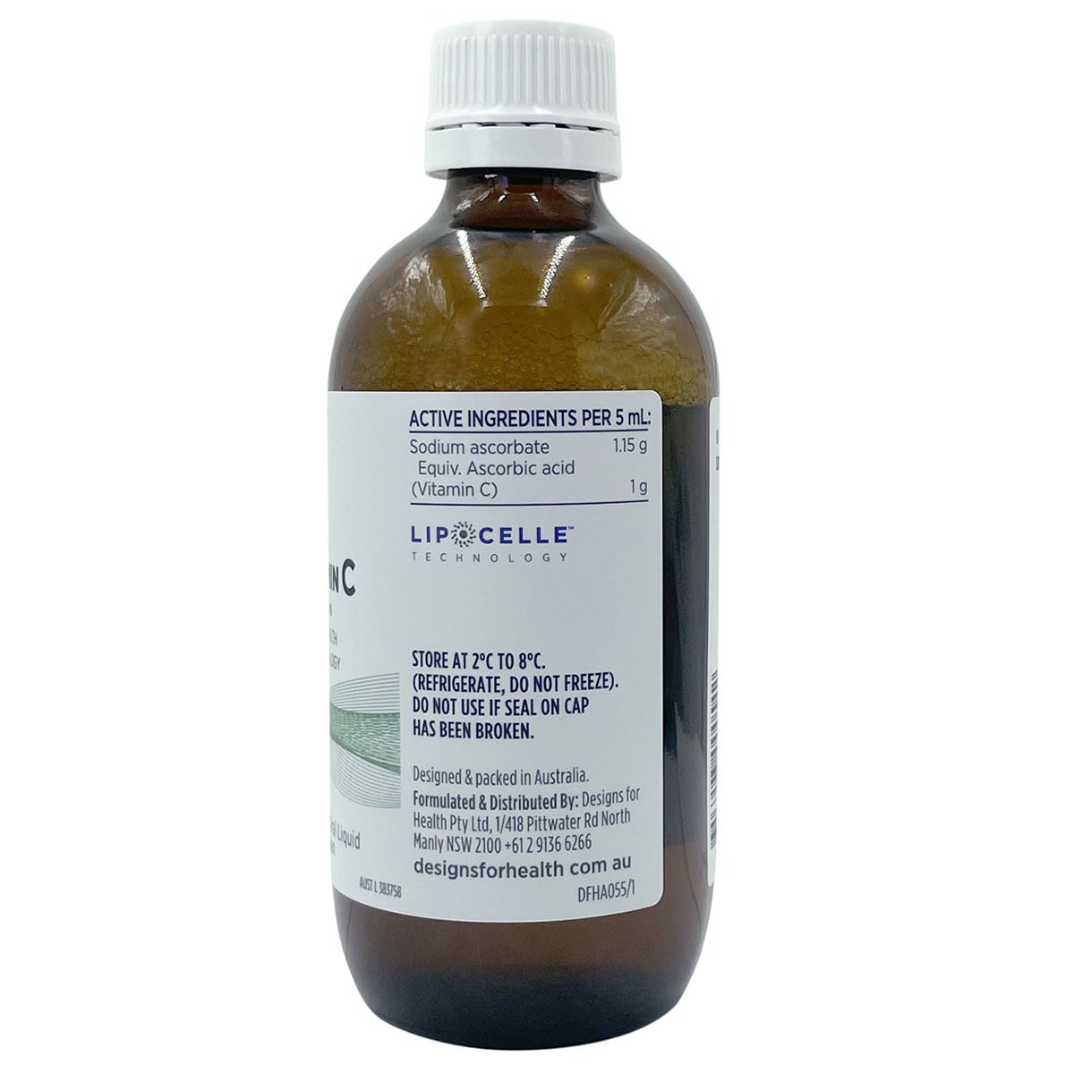 Designs for Health Liposomal Vitamin C Oral Liquid 175ml