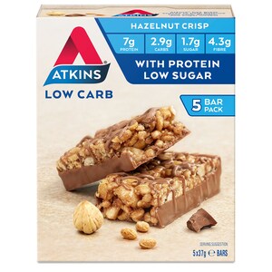 Atkins DayBreak Hazelnut Crisp Bars 5 Pack