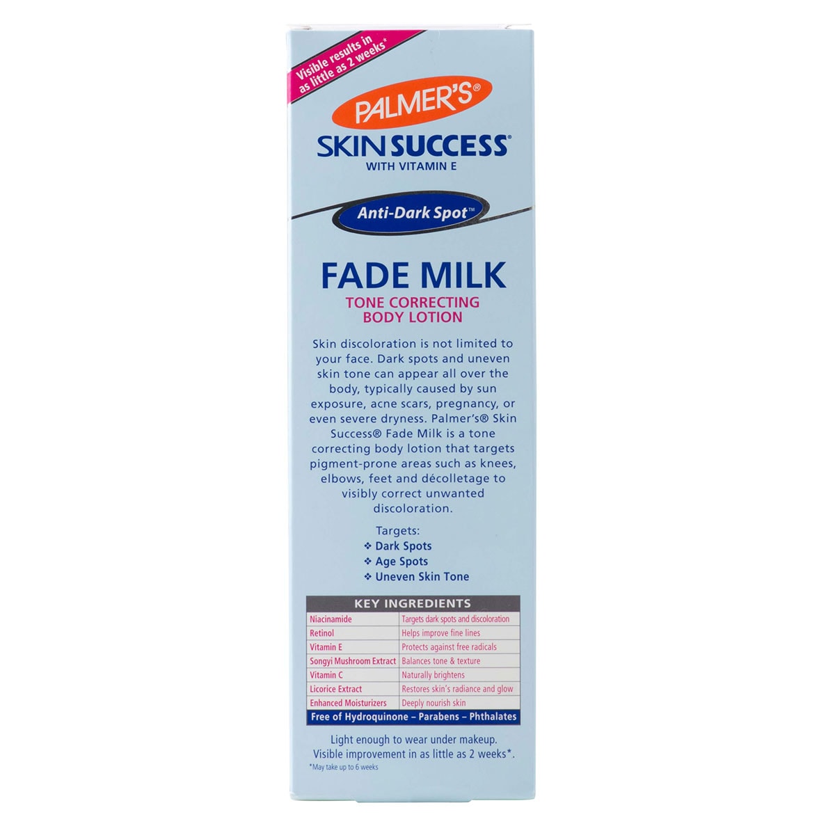 Palmers Skin Success Fade Milk Tone Correcting Body Lotion 250ml