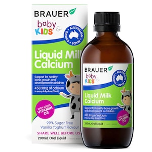 Brauer Baby & Kids Liquid Milk Calcium 200ml