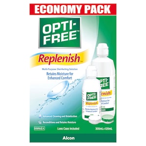 Opti-Free Replenish Multi-purpose Disinfecting Solution Economy Pack 300ml + 120ml