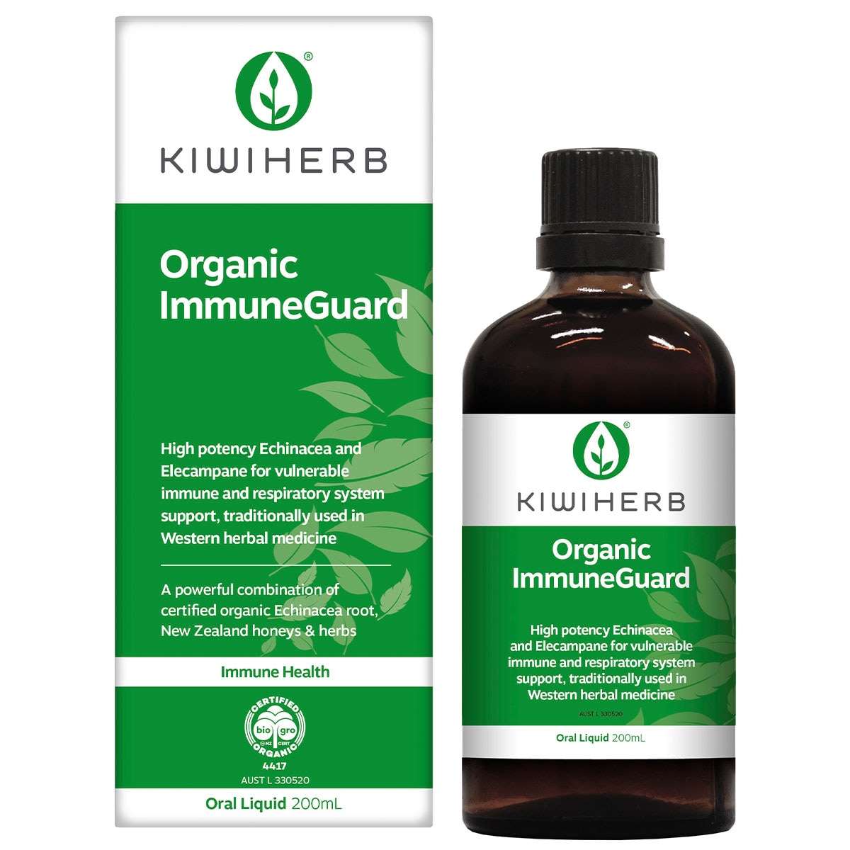 Kiwiherb Organic ImmuneGuard 200ml