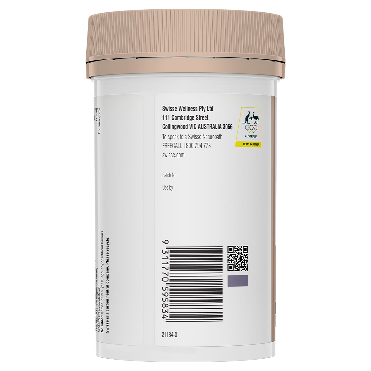 Swisse Ultiboost Magnesium Calcium + Vitamin D3 120 Tablets