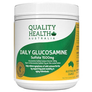 Quality Health Daily Glucosamine Sulfate 1500mg 180 Tablets