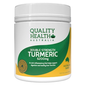 Quality Health Double Strength Turmeric 6200mg 100 Tablets