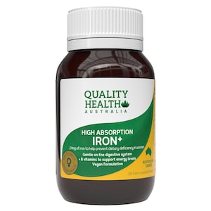 Quality Health High Absorption Iron+ 30 Tablets