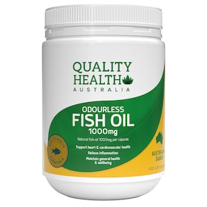 Quality Health Odourless Fish Oil 1000mg 400 Captures