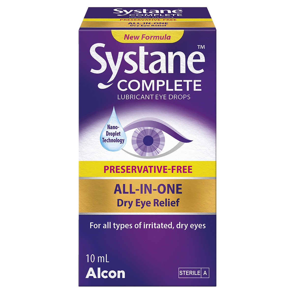 Systane Complete Lubricant Eye Drops Preservative Free 10ml