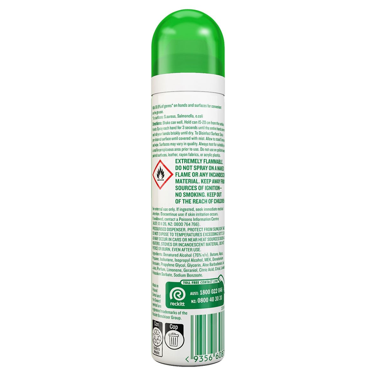 Dettol 2 in 1 Hand & Surface Sanitiser Spray 90ml