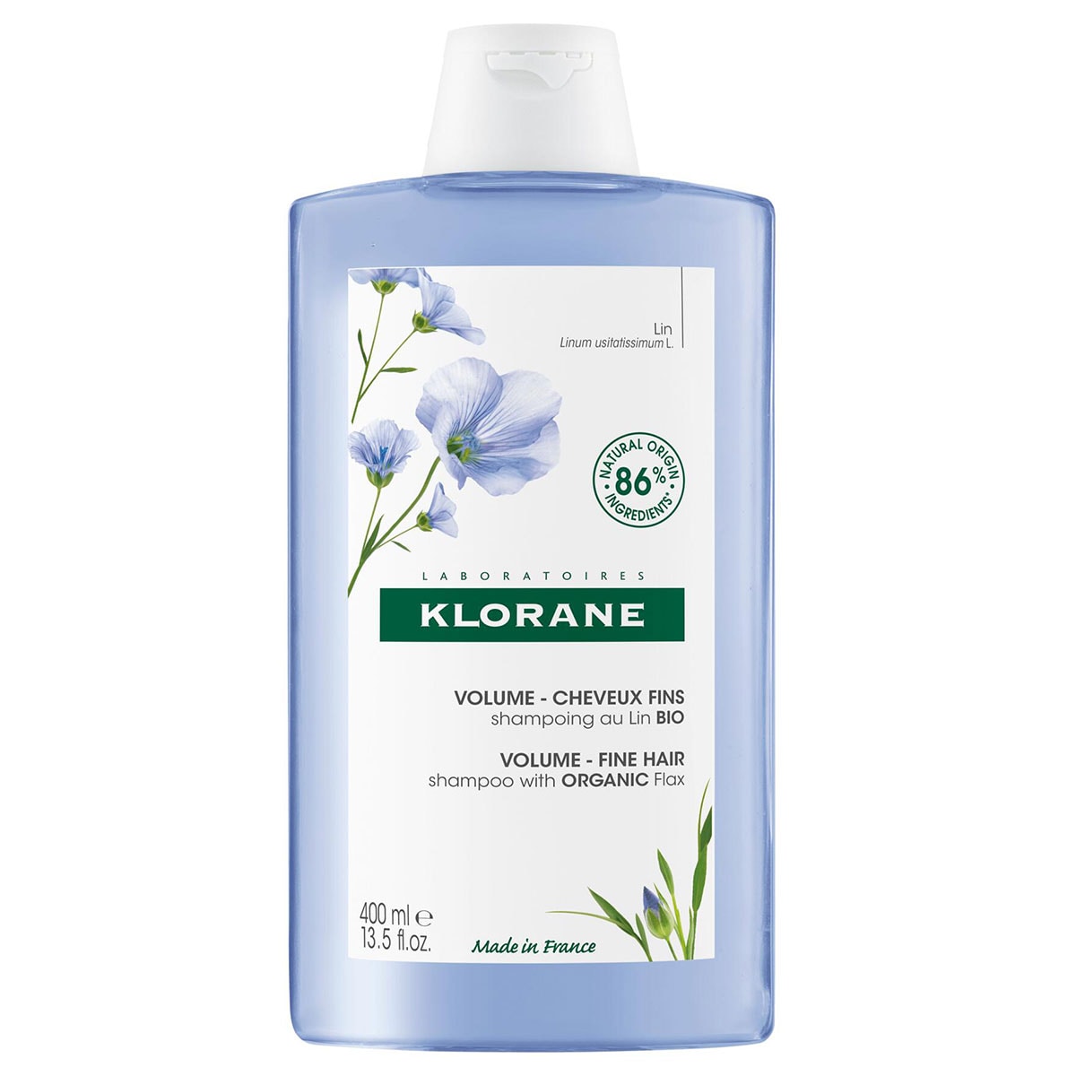 Klorane Volumising Shampoo With Organic Flax 400ml