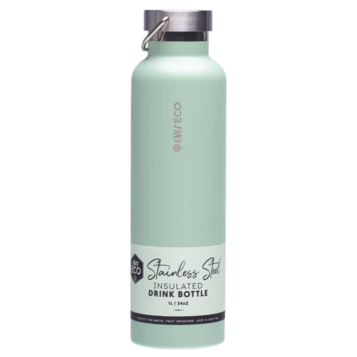 Ever Eco Insulated Stainless Steel Bottle Sage 1L