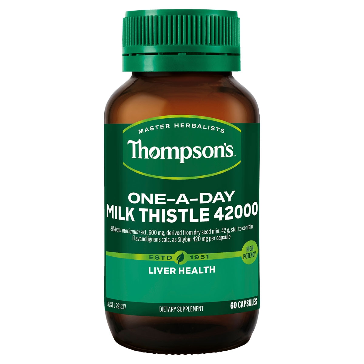 Thompsons One a Day Milk Thistle 60 Capsules Australia