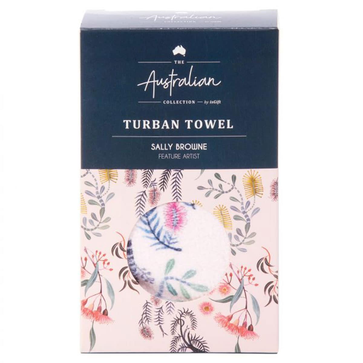 The Australian Collection Turban Hair Towel (Botanical design selected at random)