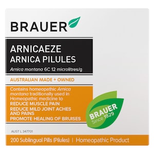 Brauer Arnicaeze Arnica Pilules 8g 200 Pack